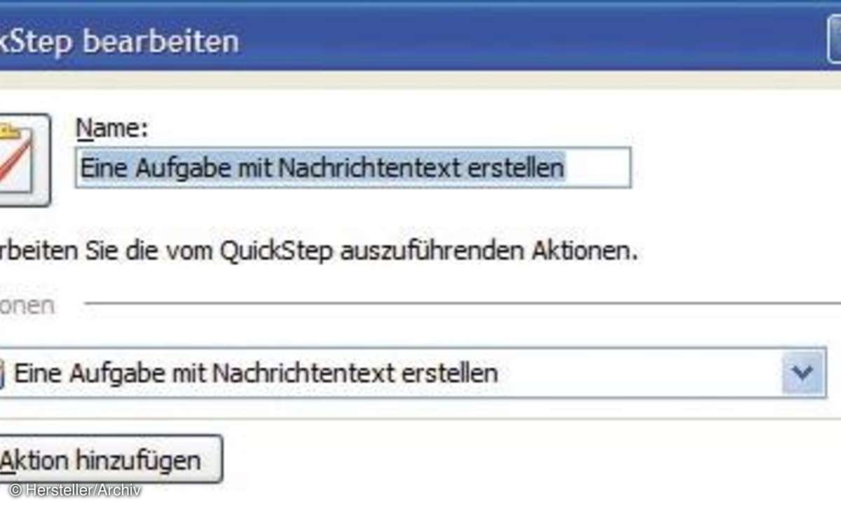 QuickSteps für Outlook 2010