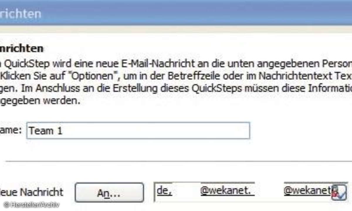 QuickSteps für Outlook 2010