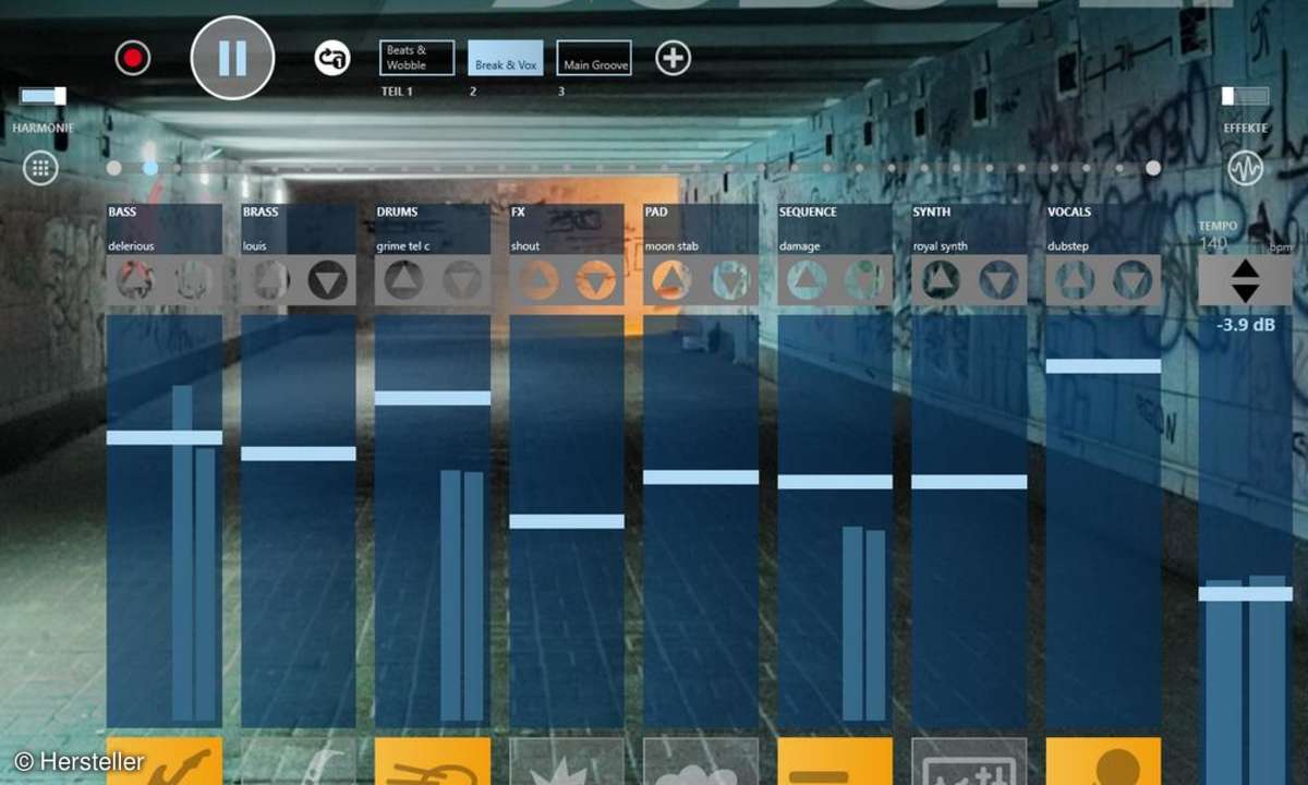 Music jam maker, Windows 8-App