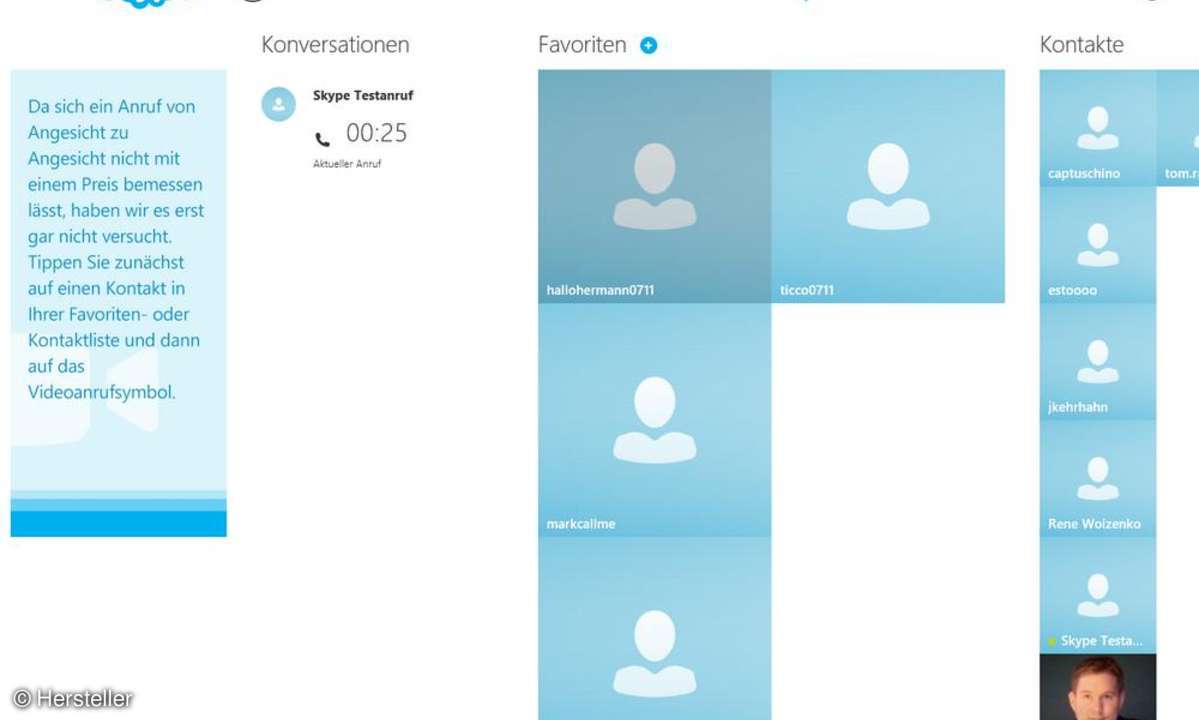 Skype, Windows 8-App