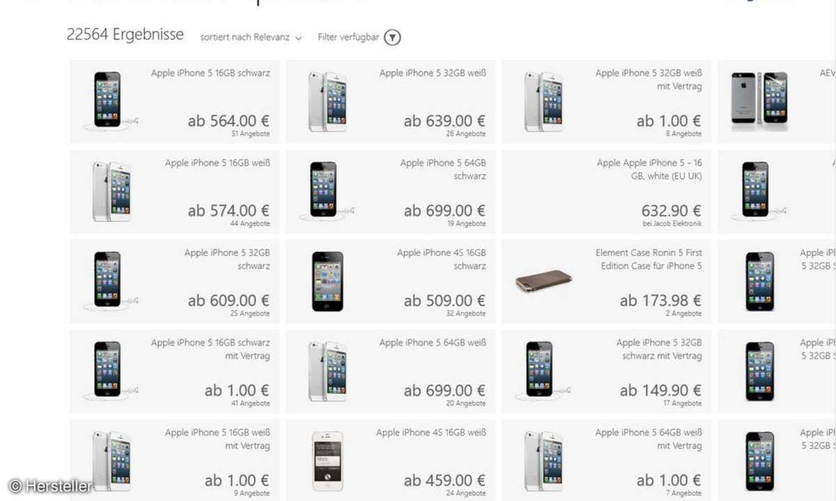 billiger.de, Windows 8-App