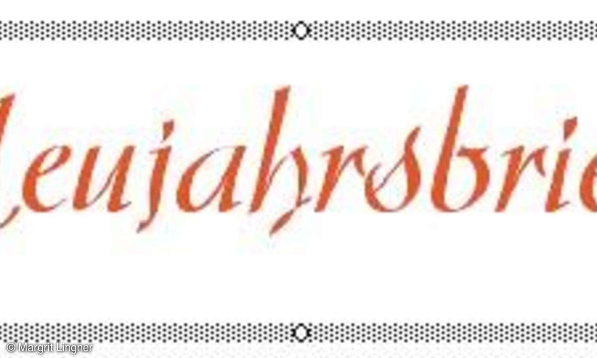 Neujahrsgrüße mit Word
