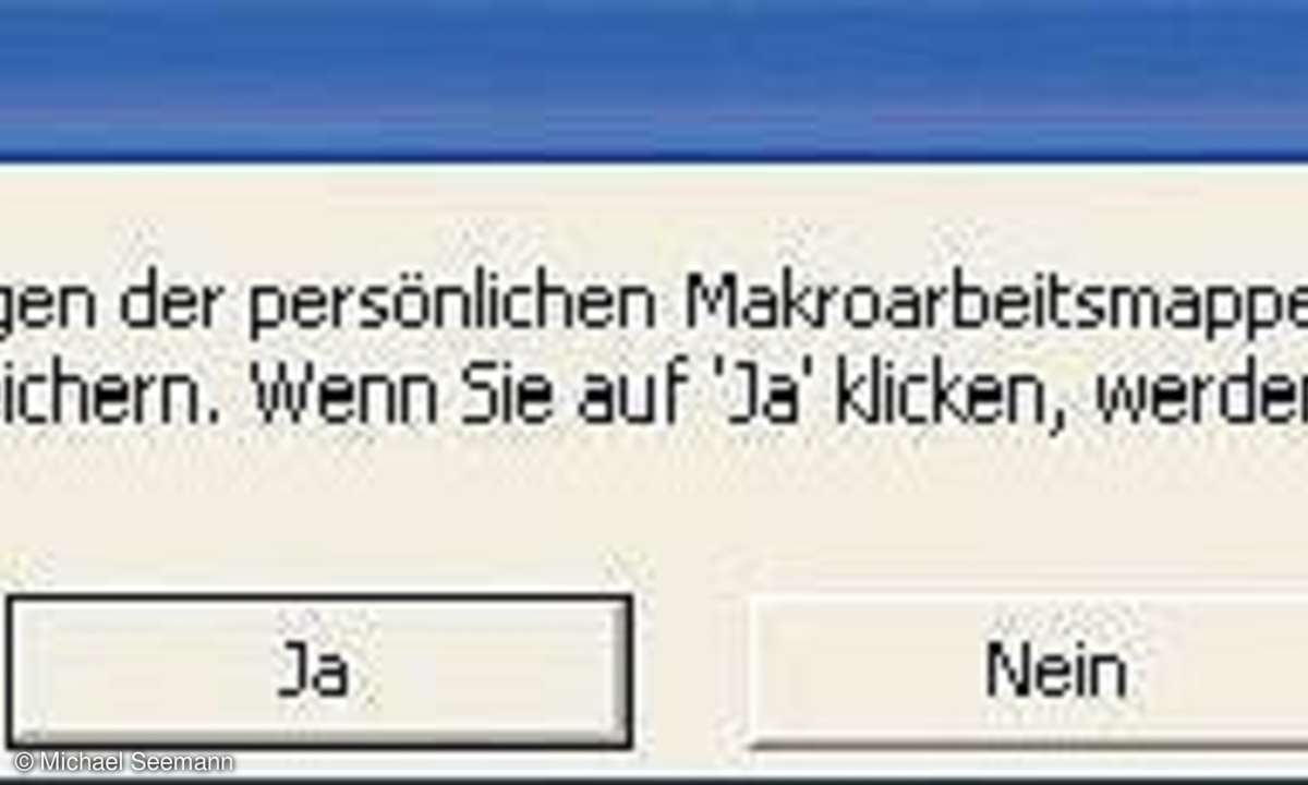 Excel: Makros aufzeichnen