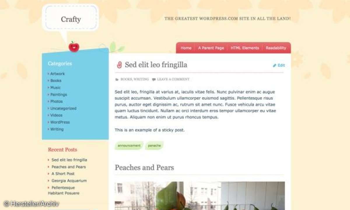 Crafty Wordpress Theme