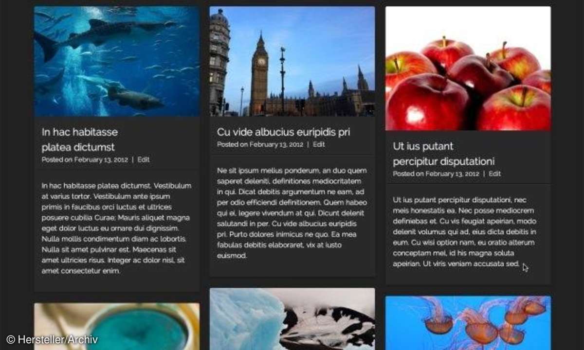 Visual Wordpress Theme