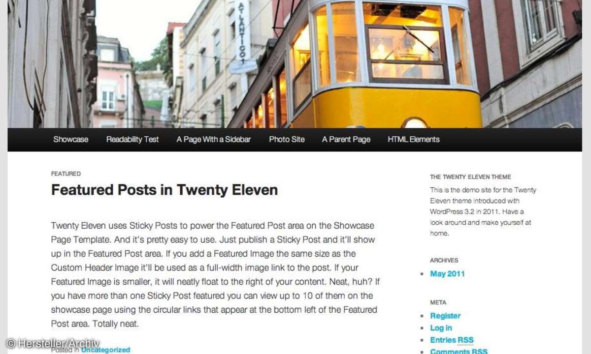 Twenty Eleven Wordpress Theme