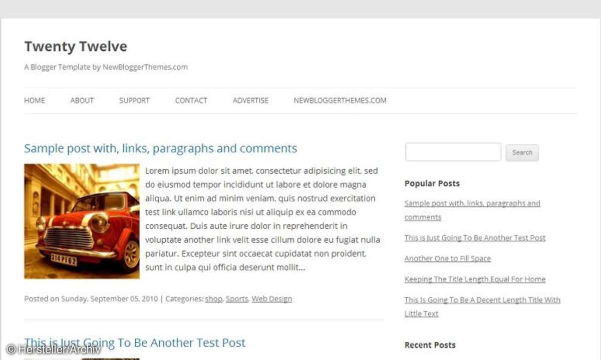 Twenty Twelve Wordpress Theme