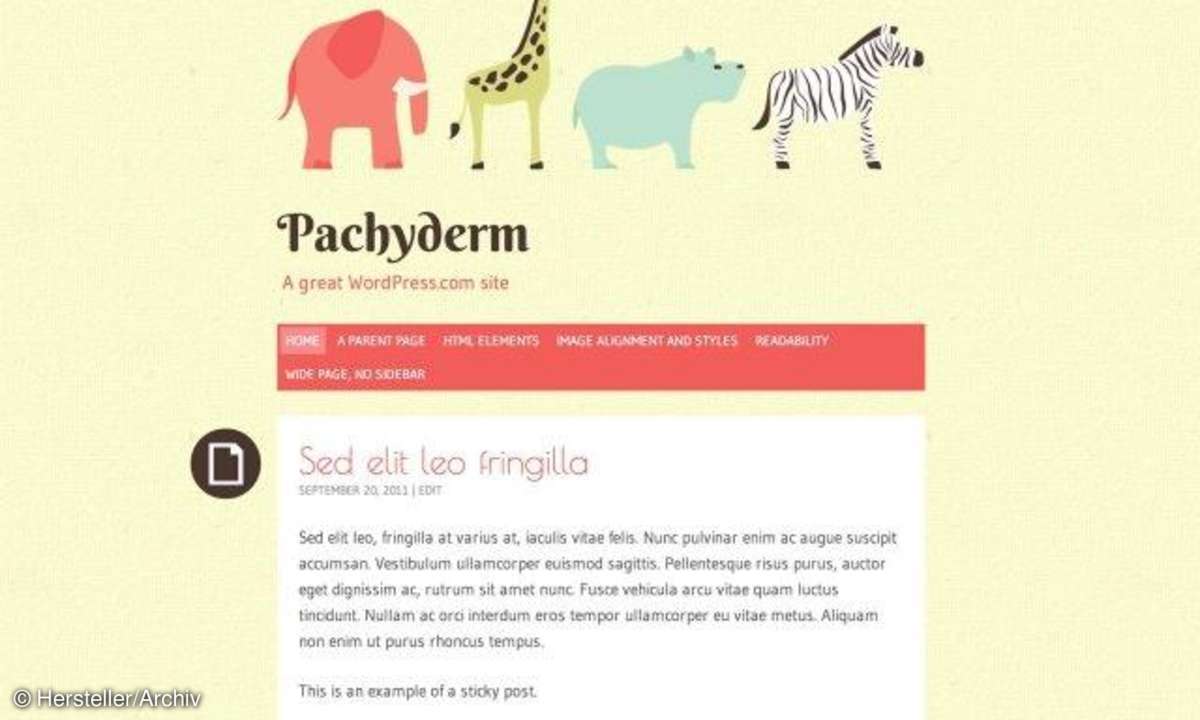 Pachyderm Wordpress Theme