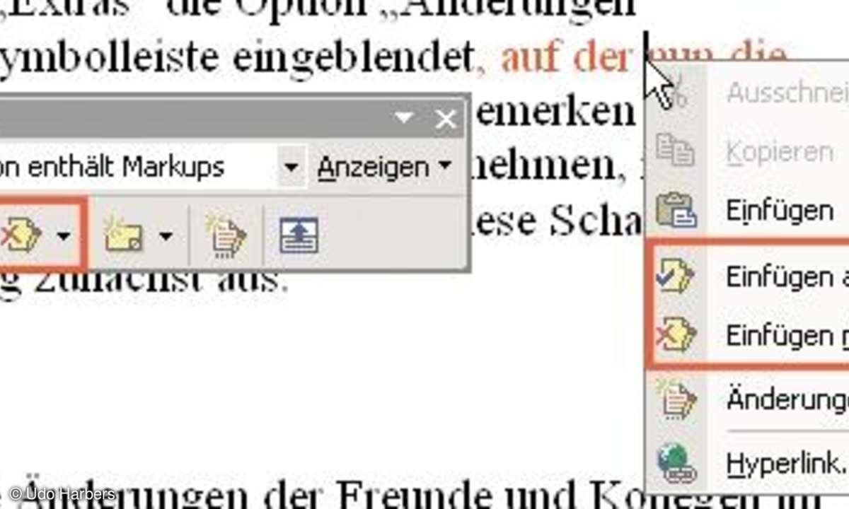 Korrekturen in Word