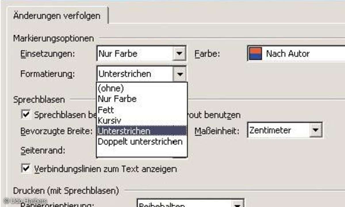 Korrekturen in Word