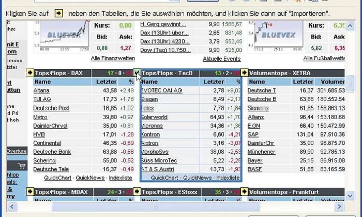 Aktienverwaltung in Excel
