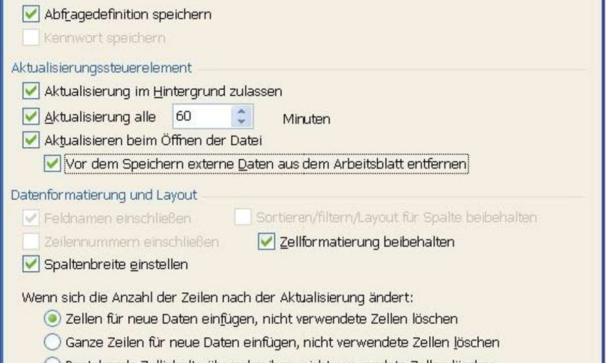 Aktienverwaltung in Excel