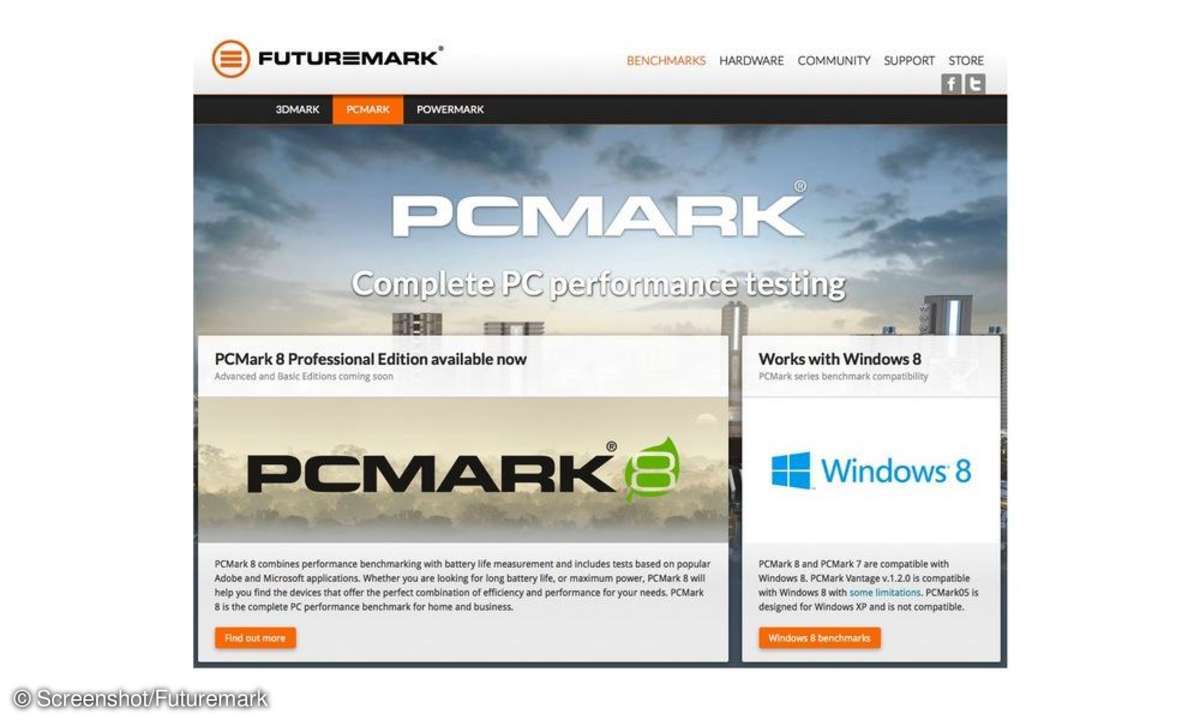 Leistungstest, PC-Benchmark-Tools, Futuremark