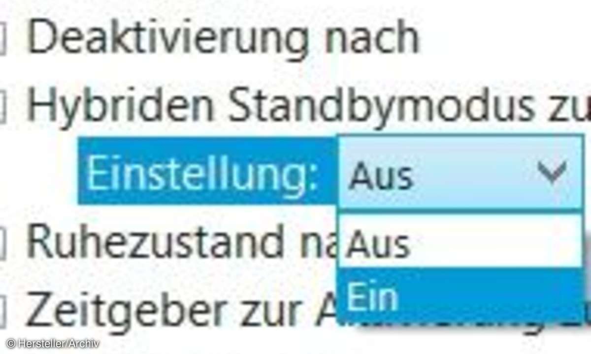 Win 7/8 Hybridstandby