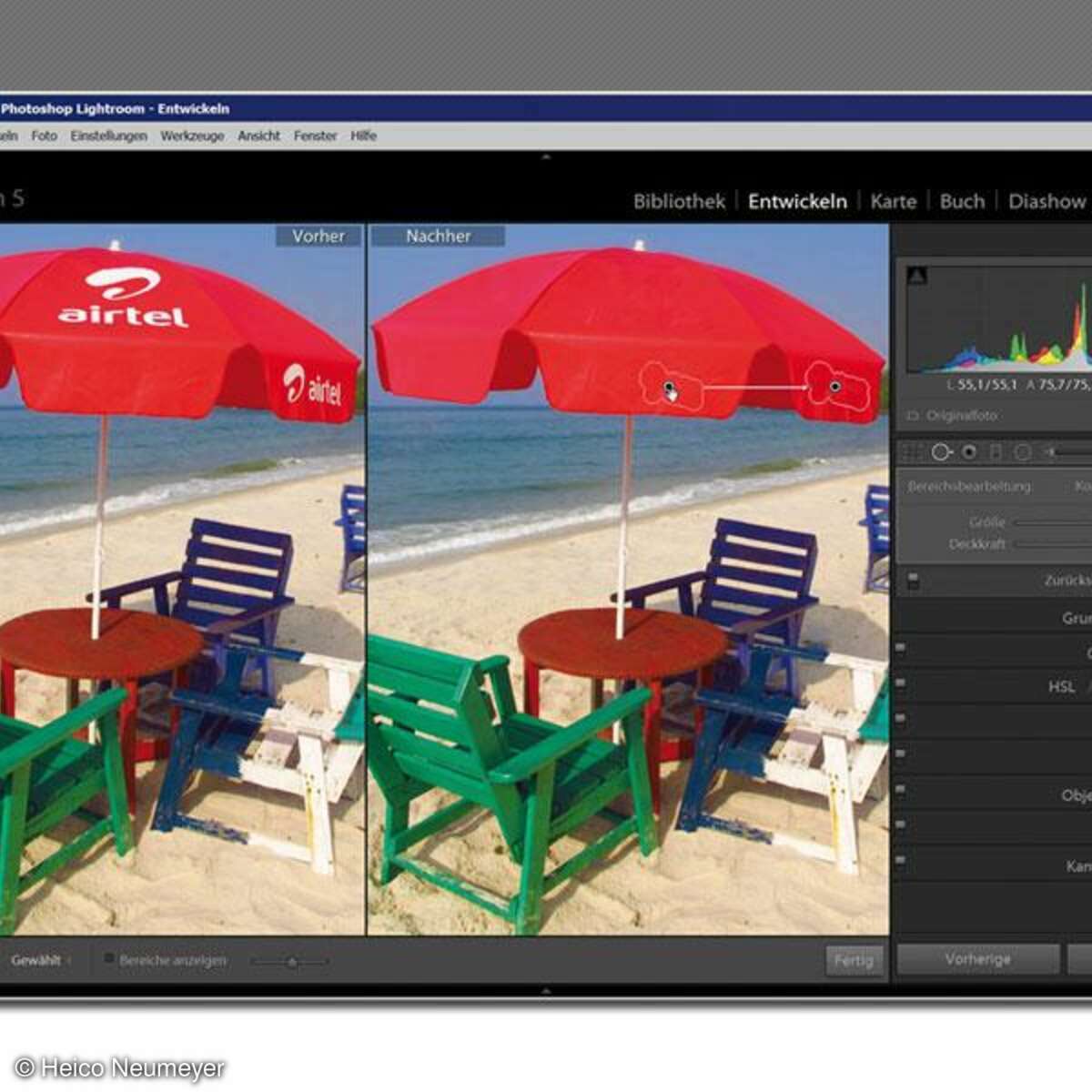 RAW Retusche Bereichsreparatur