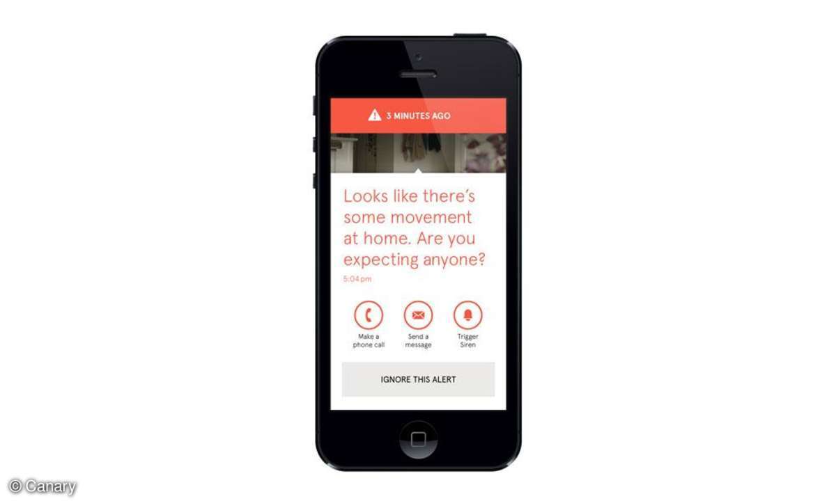 App für Sicherheitssystem Canary
