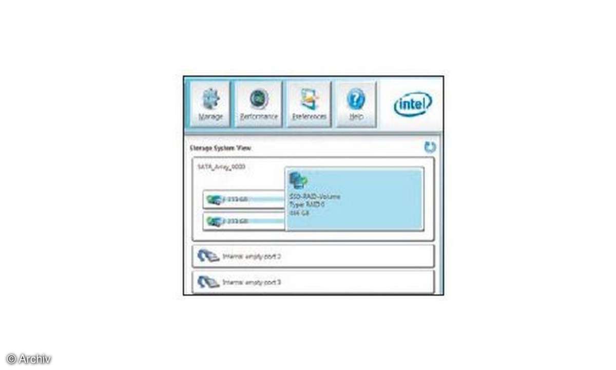 SSD-RAID, Festplatte