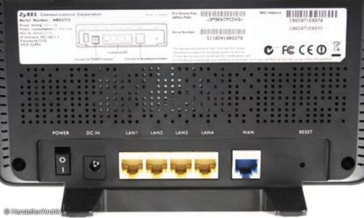 WAN-Anschluss-Verbindung mit dem Modem