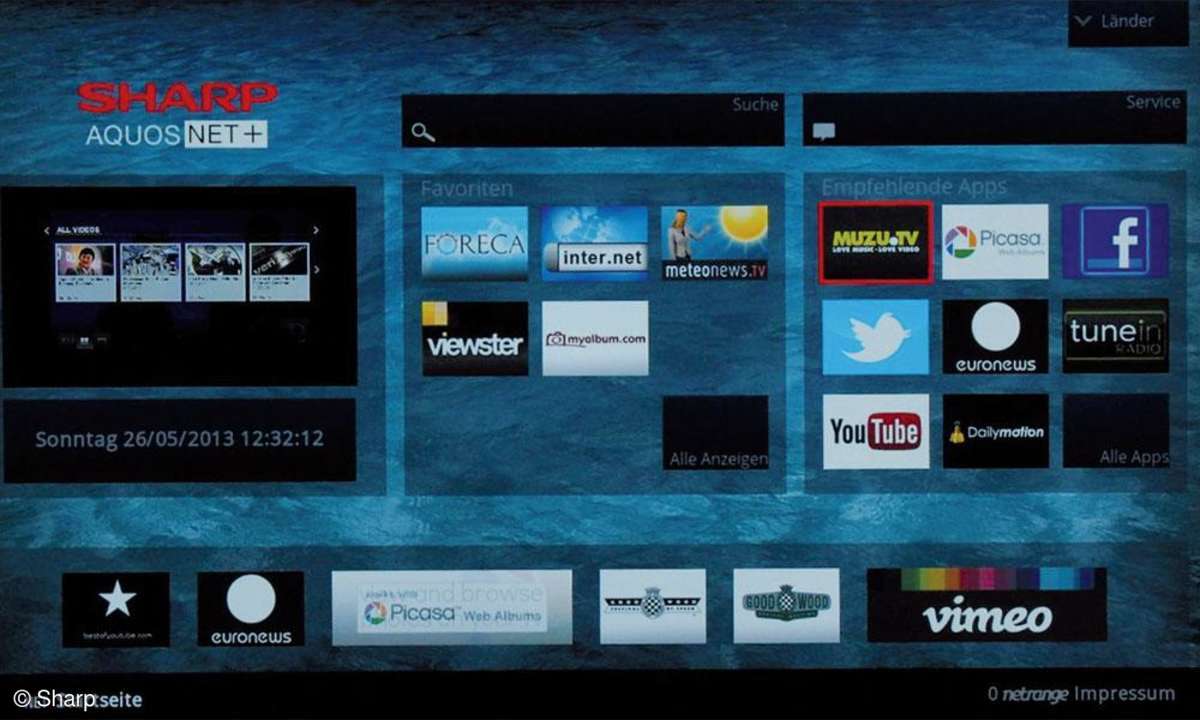 Sharp Smart-TV-Portal
