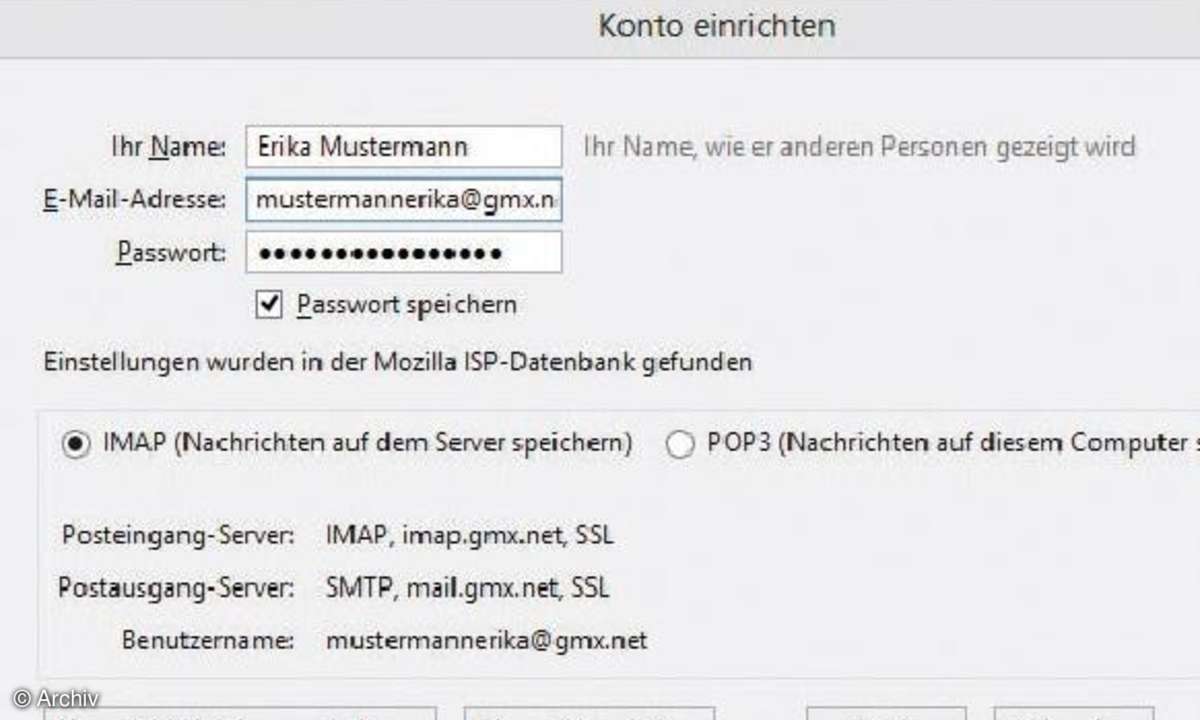 E-Mail-Programme, Verschlüsselung, Mail-Adresse