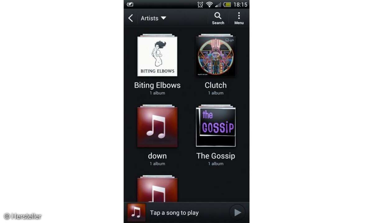 HTCs Musikplayer
