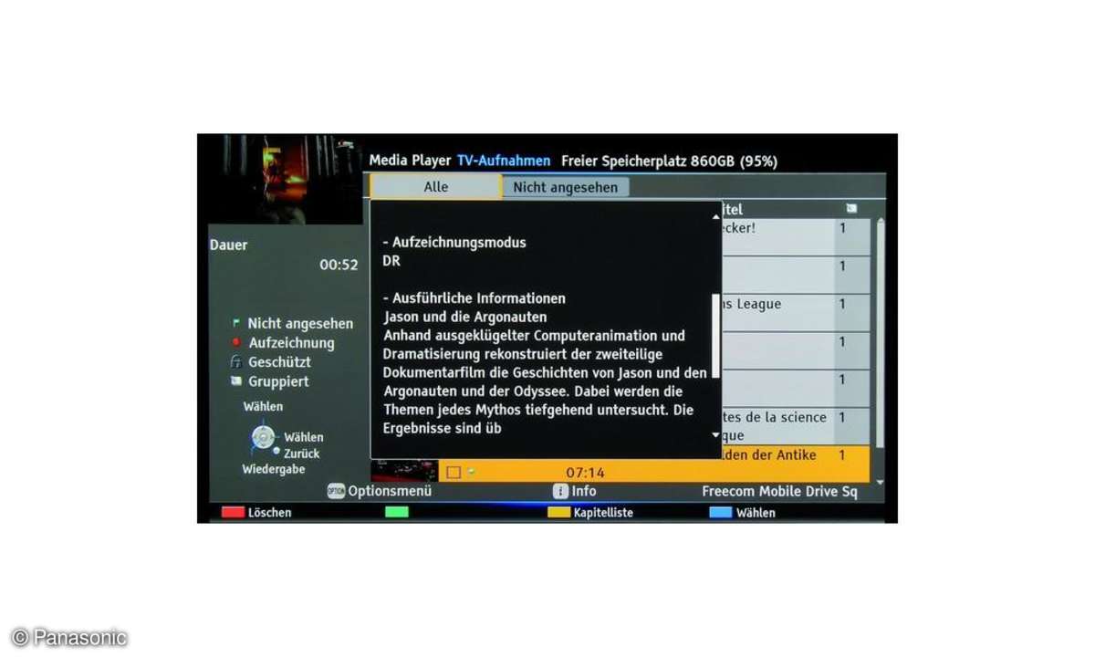 Video,Fernseher,TV-Recording,Panasonic