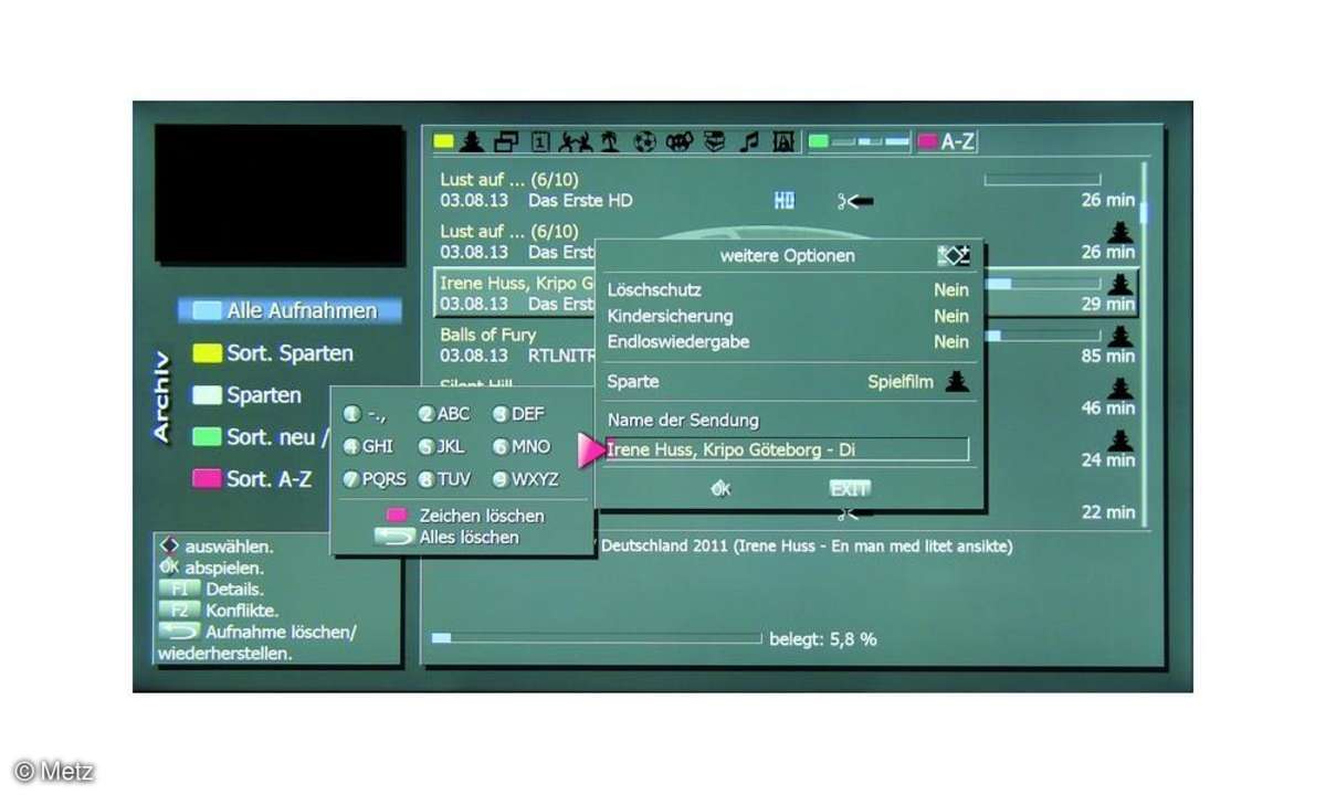Video,Fernseher,TV-Recording,Metz