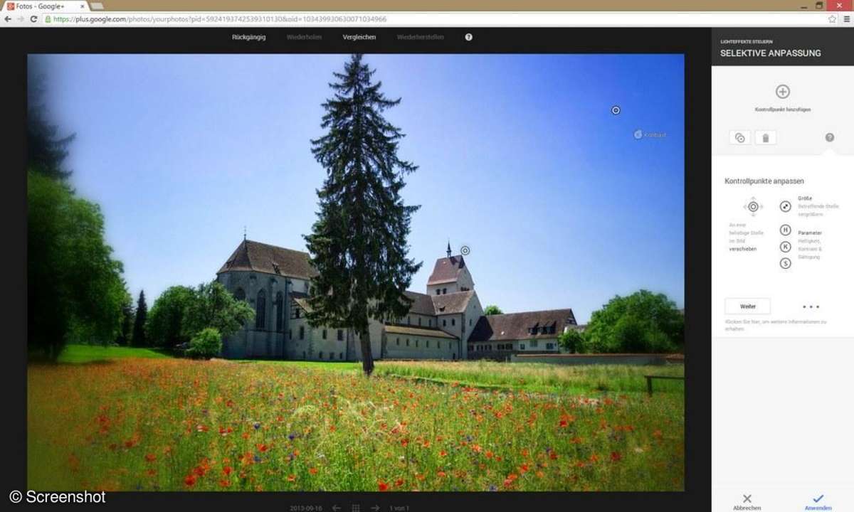 Google+ Fotobearbeitung