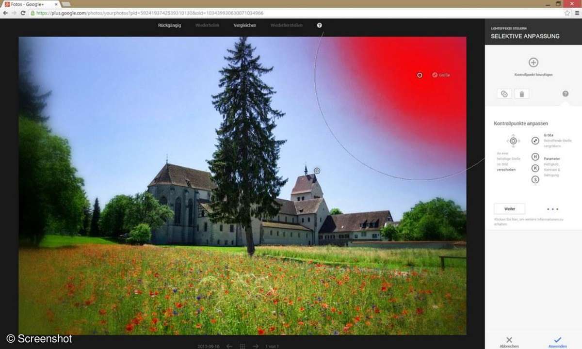 Google+ Fotobearbeitung