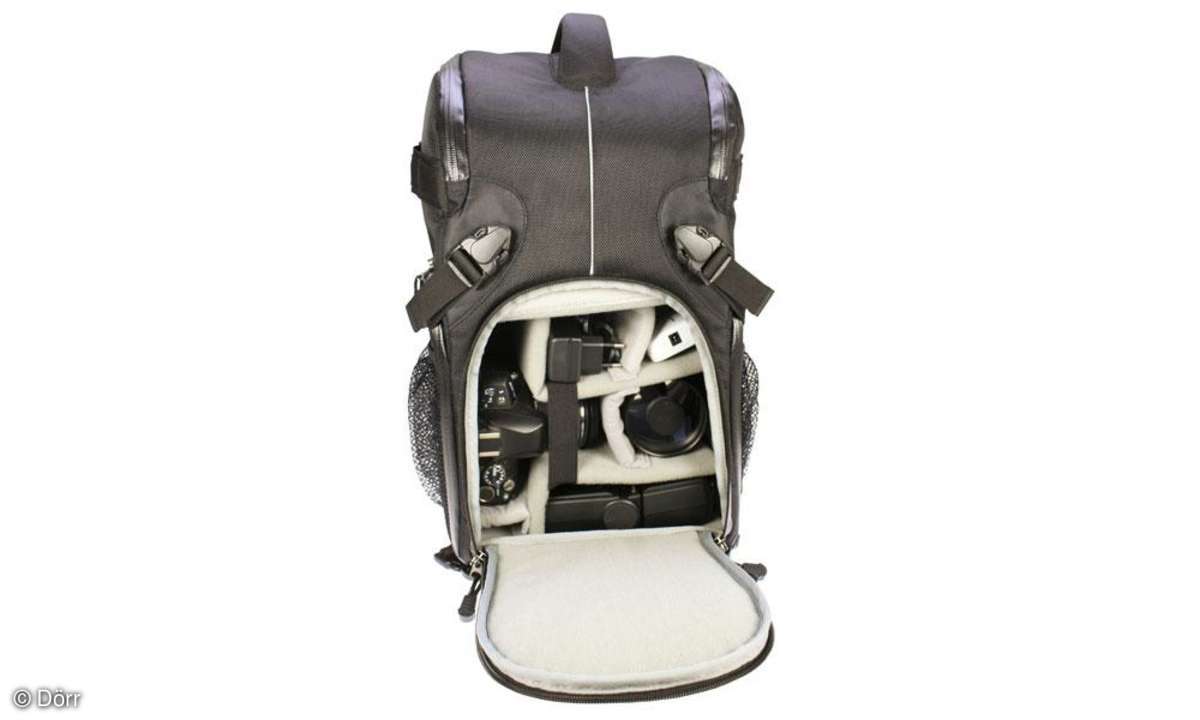 Kameratasche Dörr Double Sling open