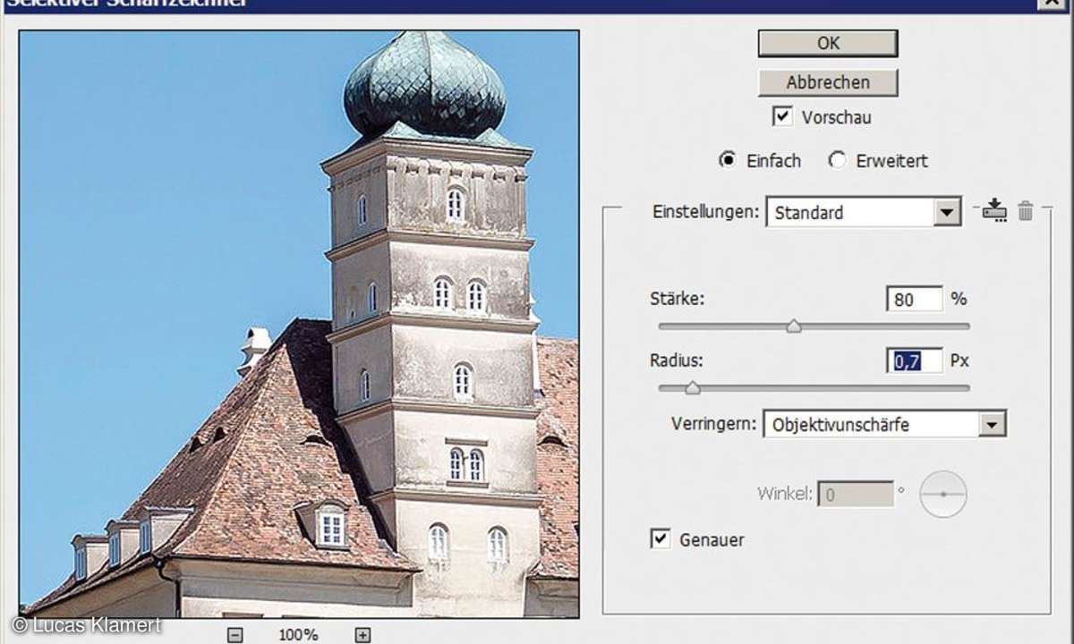 Photoshop - Selektiver Scharfzeichner