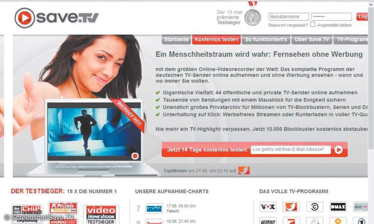 Online-Videorekorder, Save.TV
