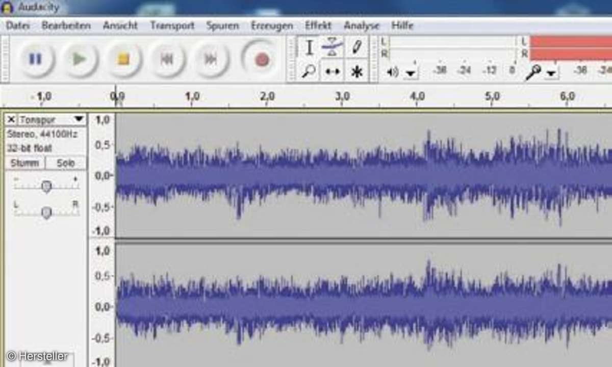 Audio-Suite Audacity, Software, Filterung