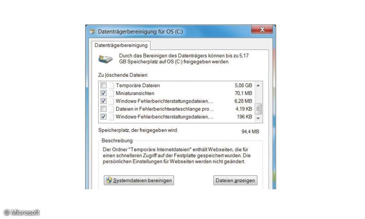Datenträgerbereinigung