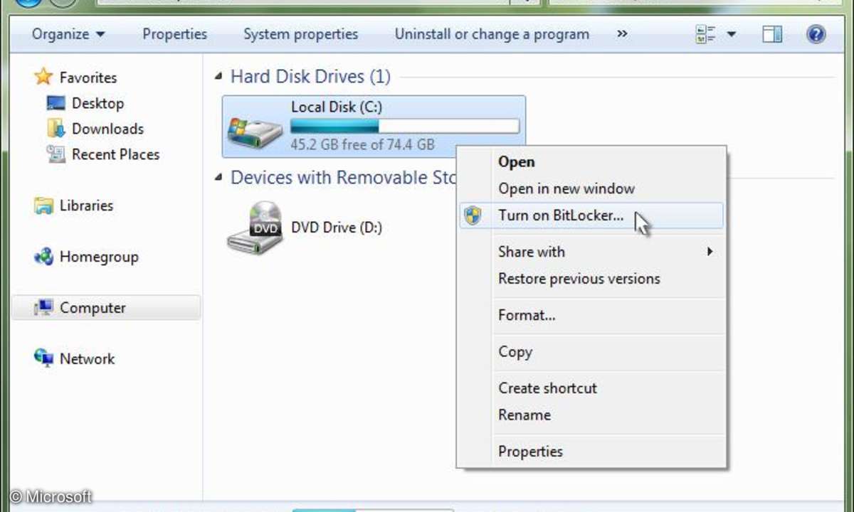 Windows 7 Bitlocker