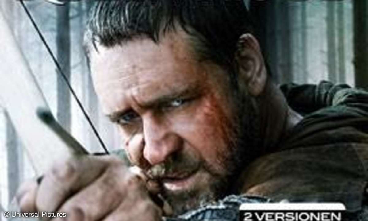 Gehört einfach dazu: In allen Verfilmungen der Legende ist Robin Hood (Russell Crowe) ein glänzender Bogenschütze.