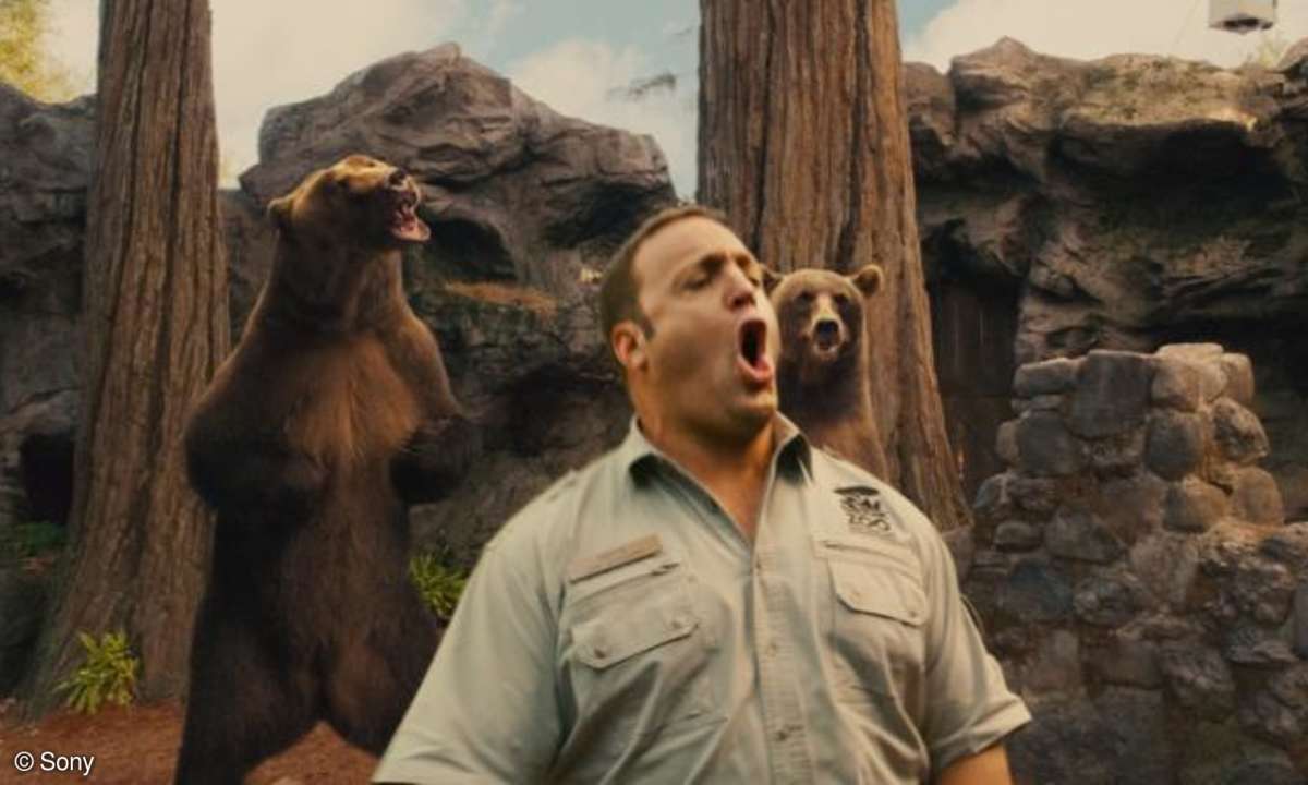 Das schwule Bären-Paar zeigt Griffin (Kevin James), wo es lang geht: Will man das Herz einer Frau erobern, gilt es, regelmäßig seine Brunftschreie in die Welt zu grölen.