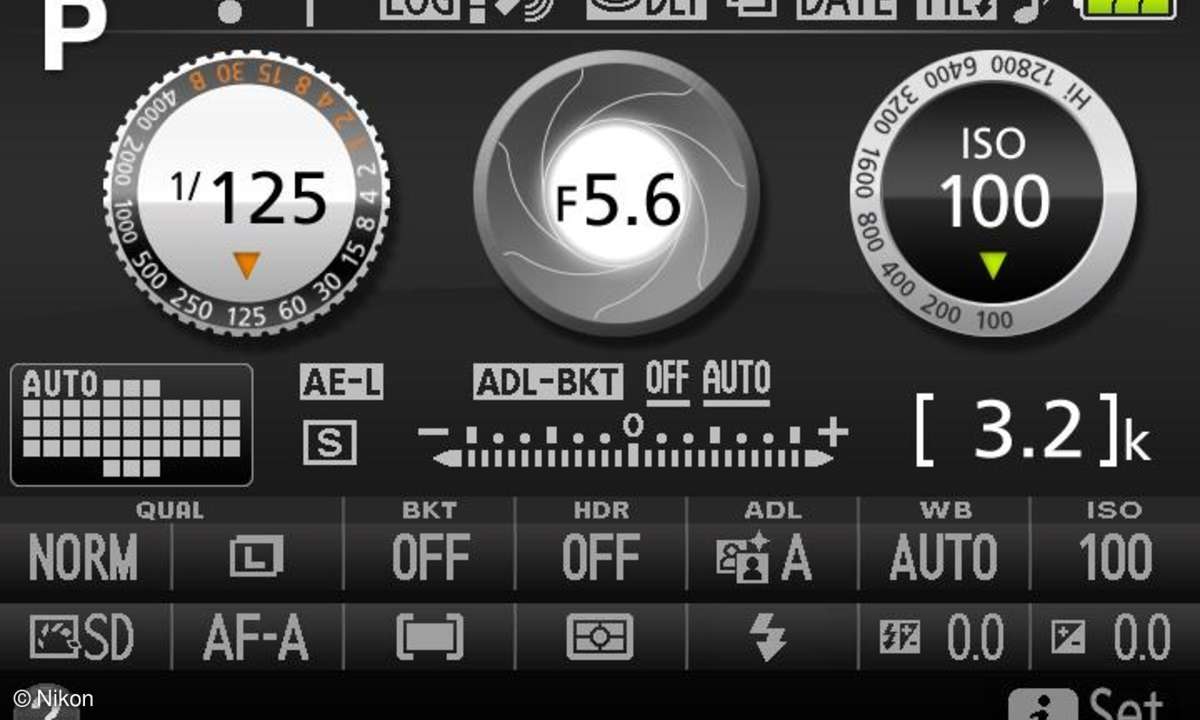 Nikon D5300 - LCD Info Einstellungen