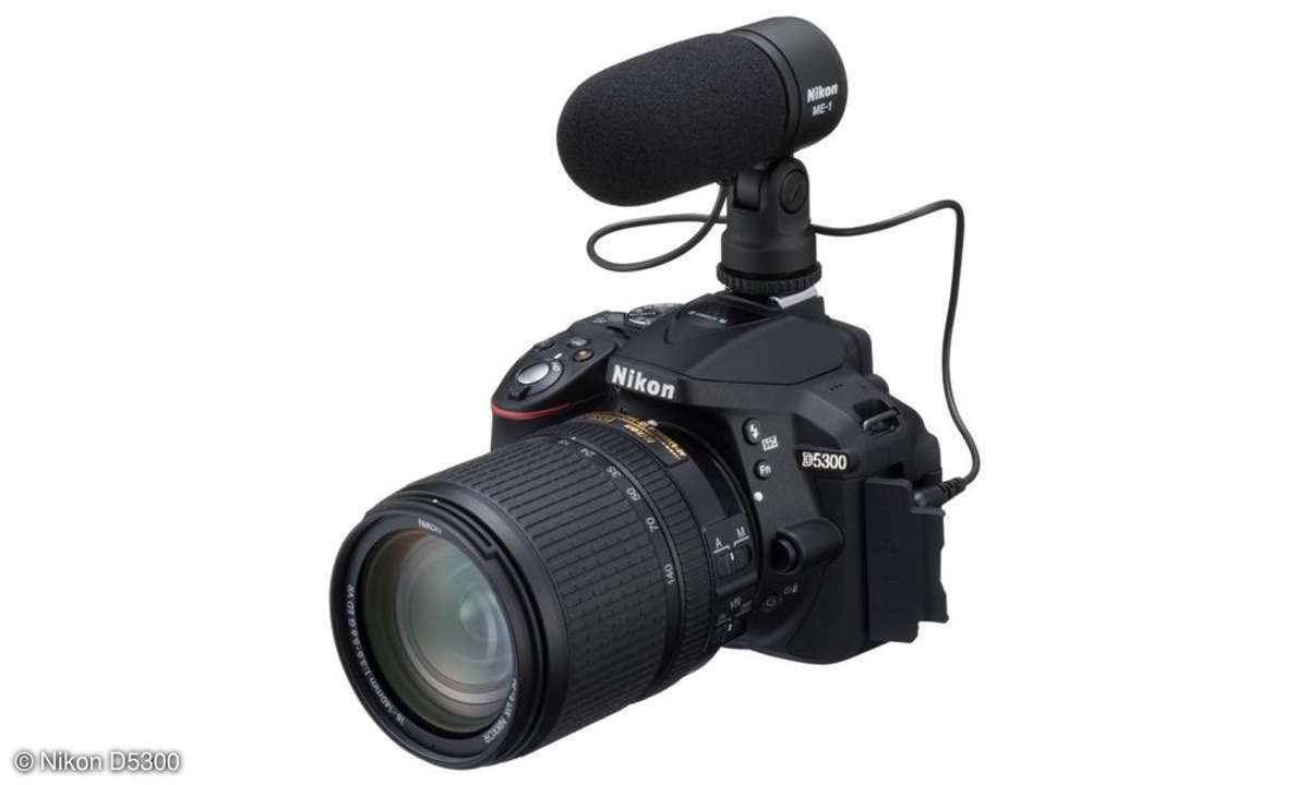 Nikon D5300 - mit externem Mikrofon