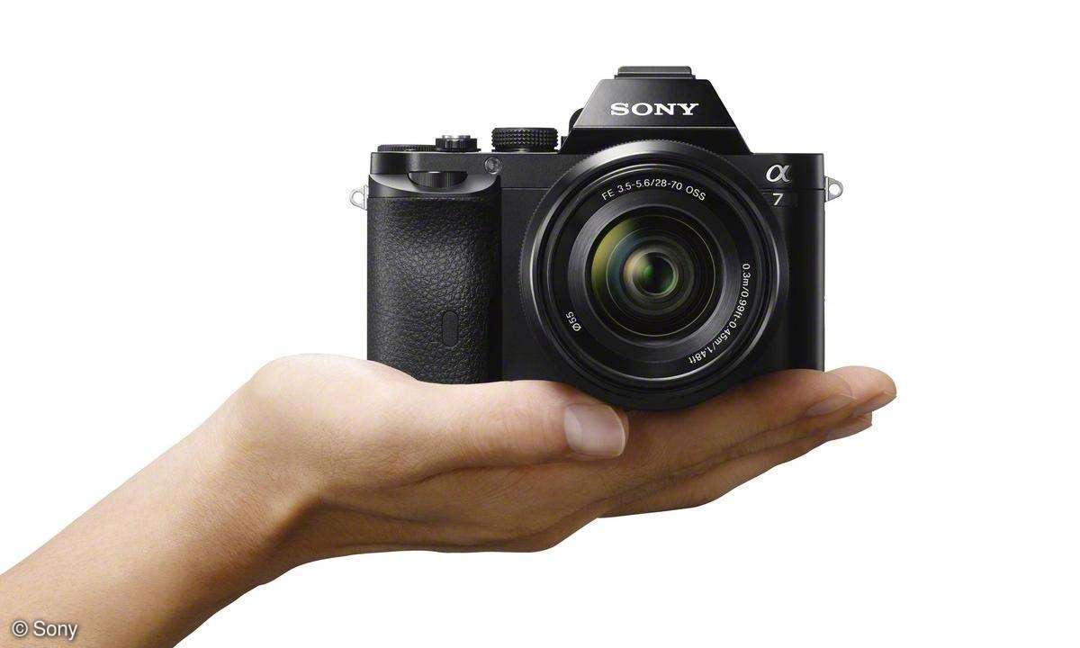 Sony A7 auf Hand