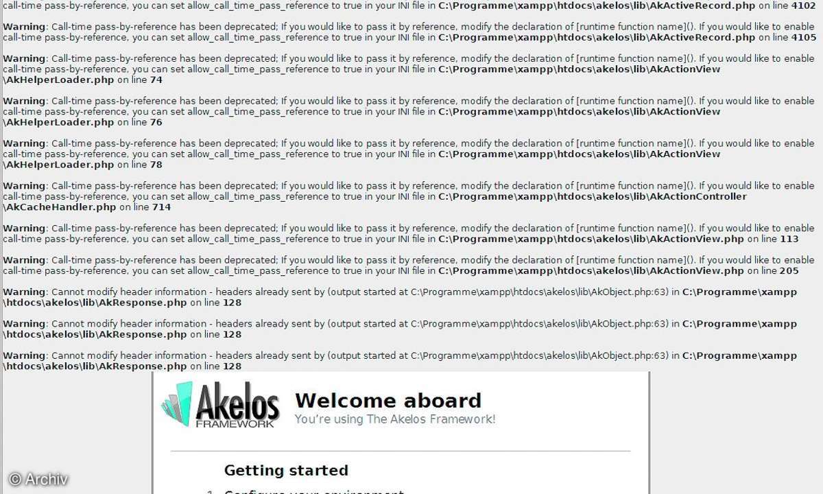 PHP-Frameworks Teil VI - Akelos