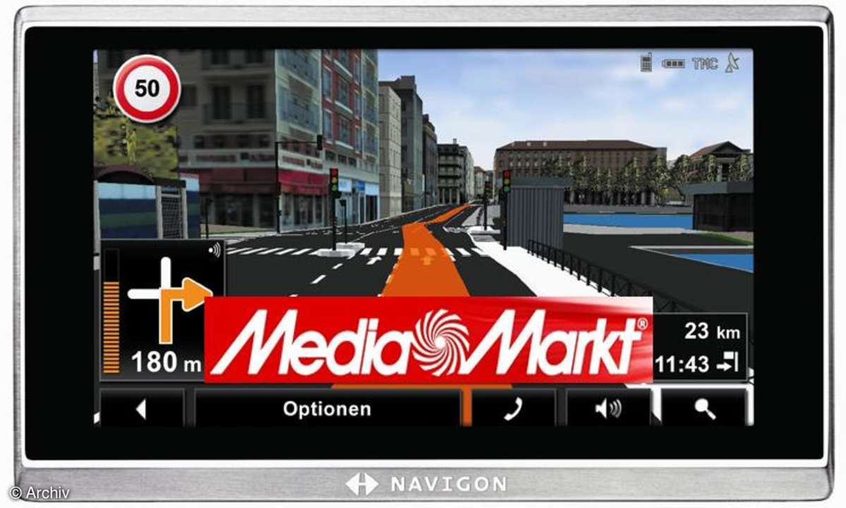 Navi-Angebote bei Media Markt