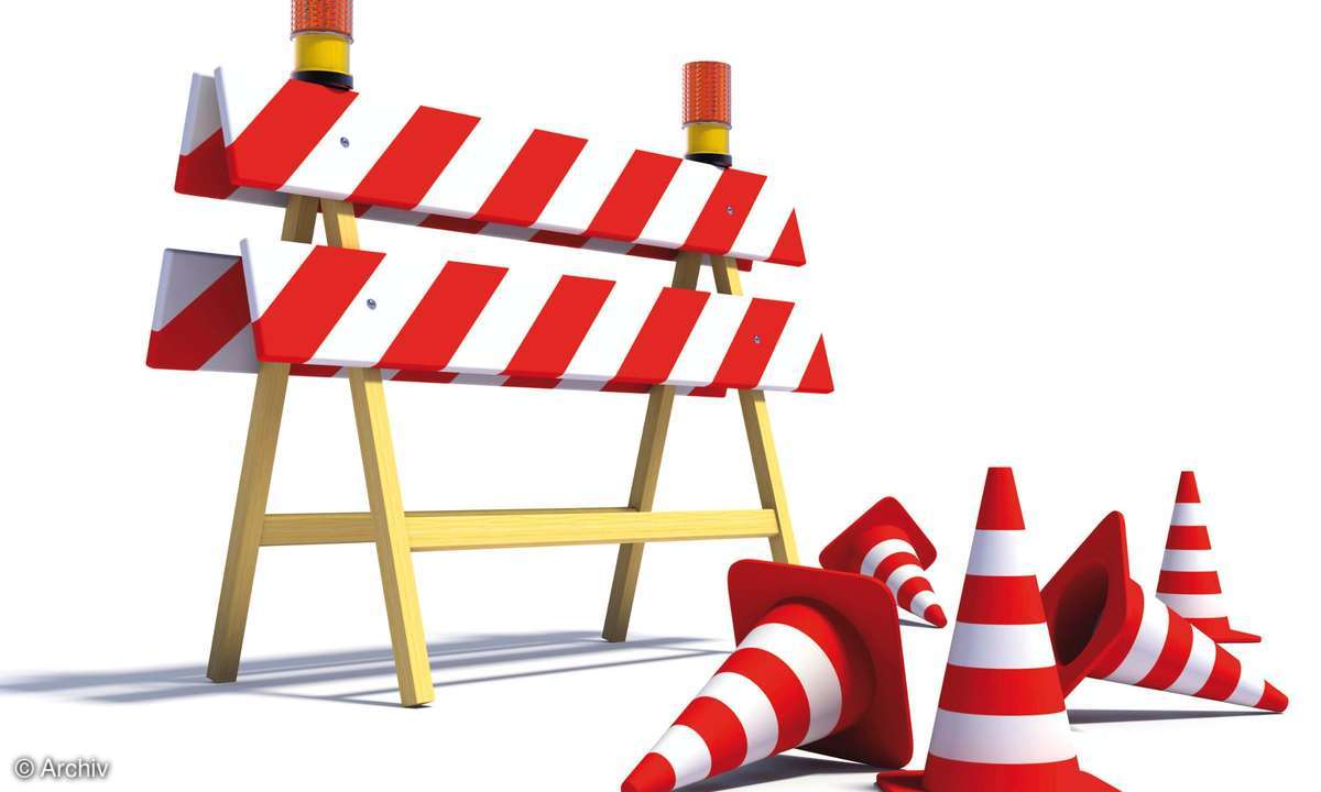Barriere Blockade Baustelle