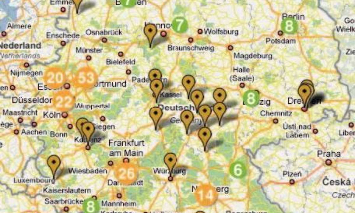 Landkarten-Webservice Mapspread