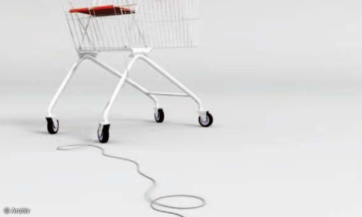 Einkaufswagen online web shop