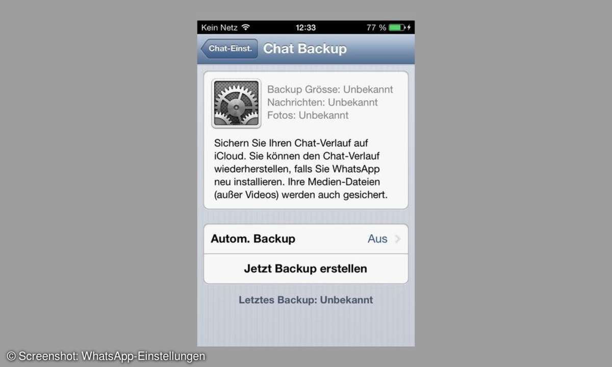 WhatsApp-Einstellungen