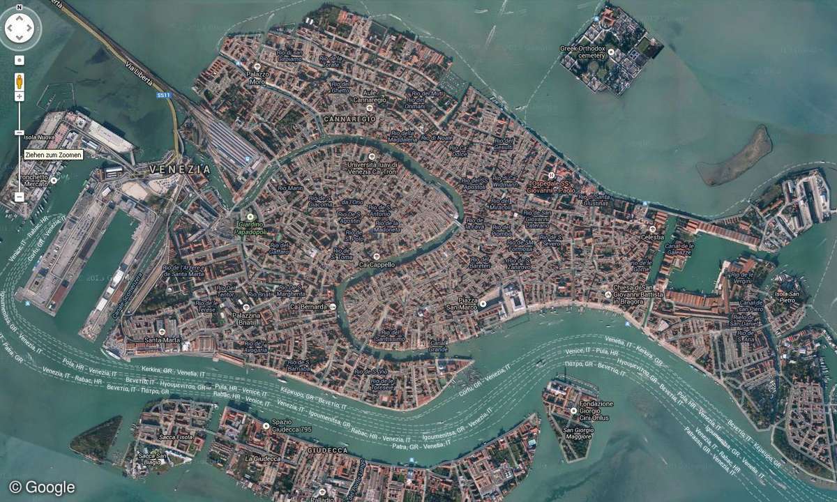 Google Street View,Venedig