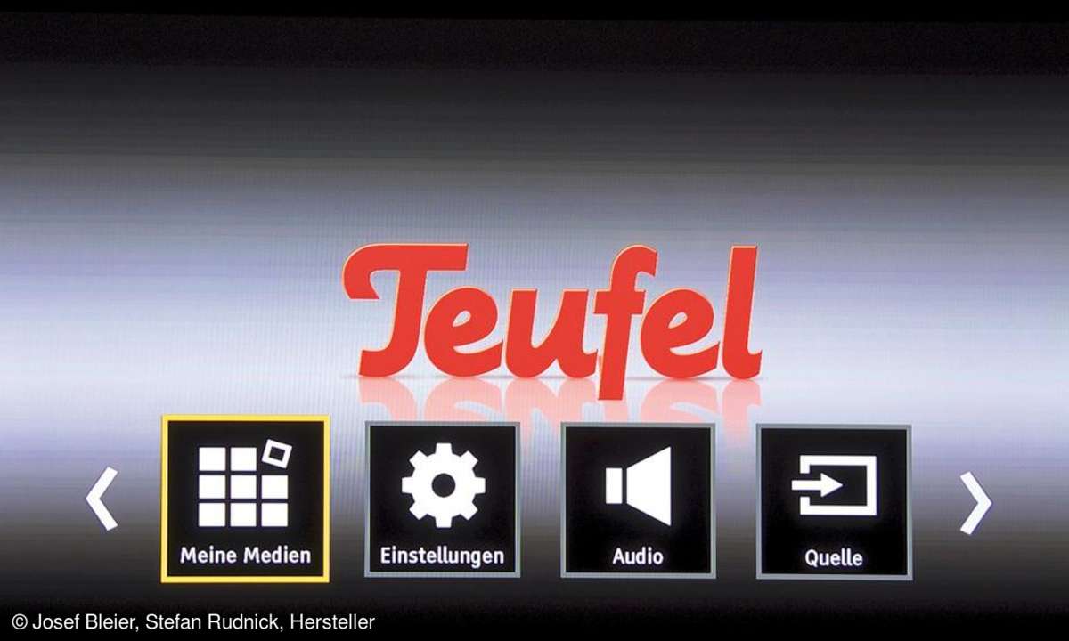 Teufel Impaq 7000 Hauptmenü