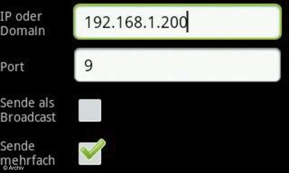 Per App steuern