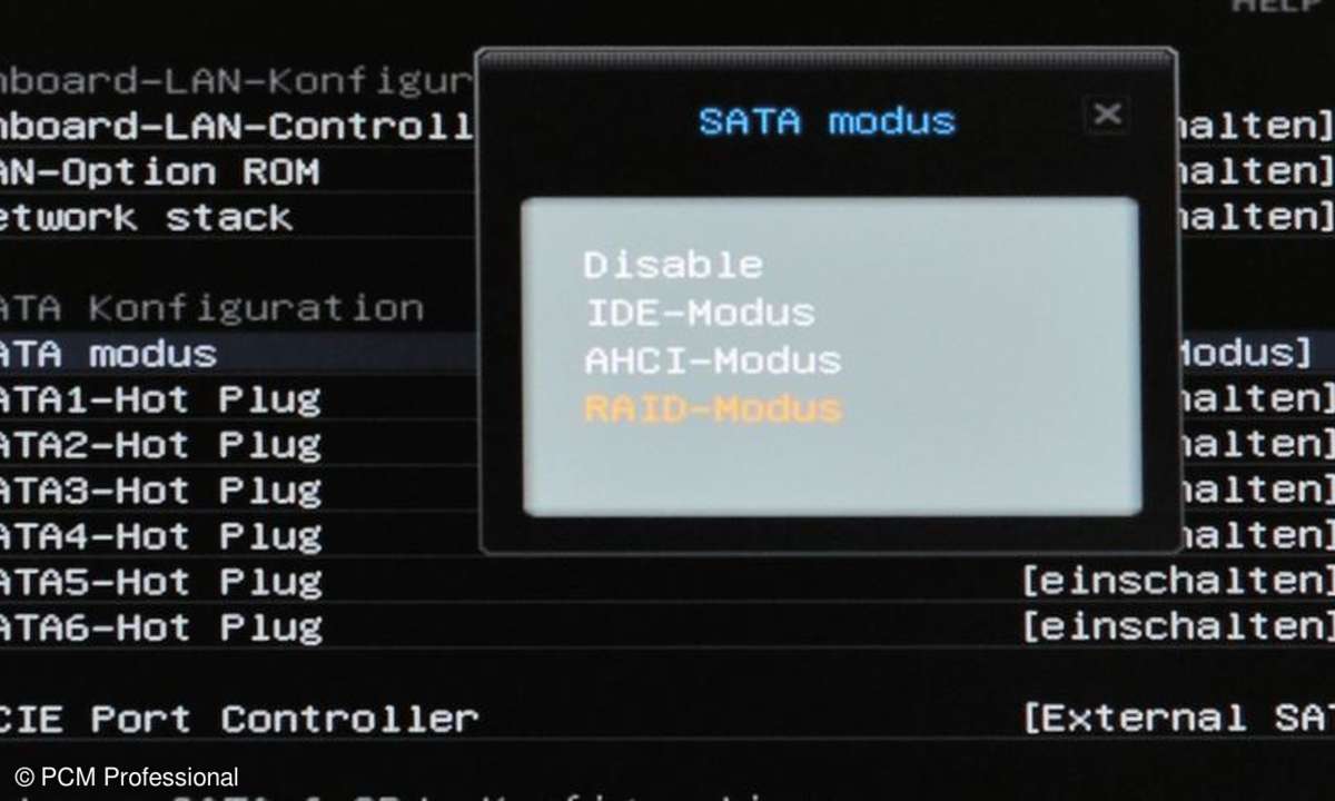 SSD-Laufwerk mit RAID